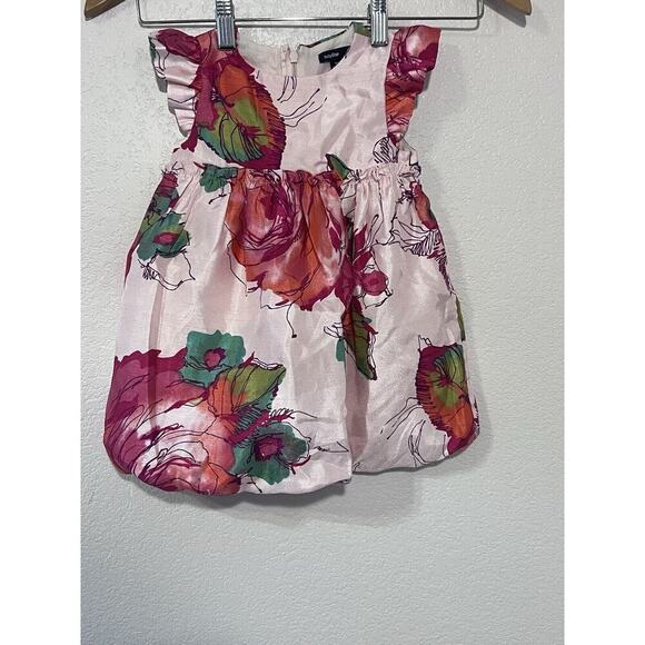 GAP Other - Baby Gap Baby Girls Floral Dress Holiday Bubble Size 18 - 24 Months 2T Party